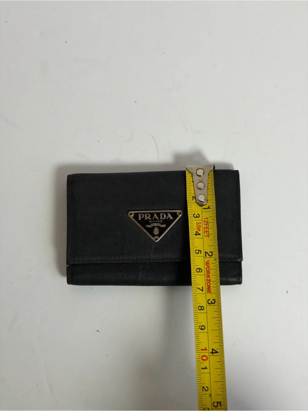 Prada Black Nylon Keyholder